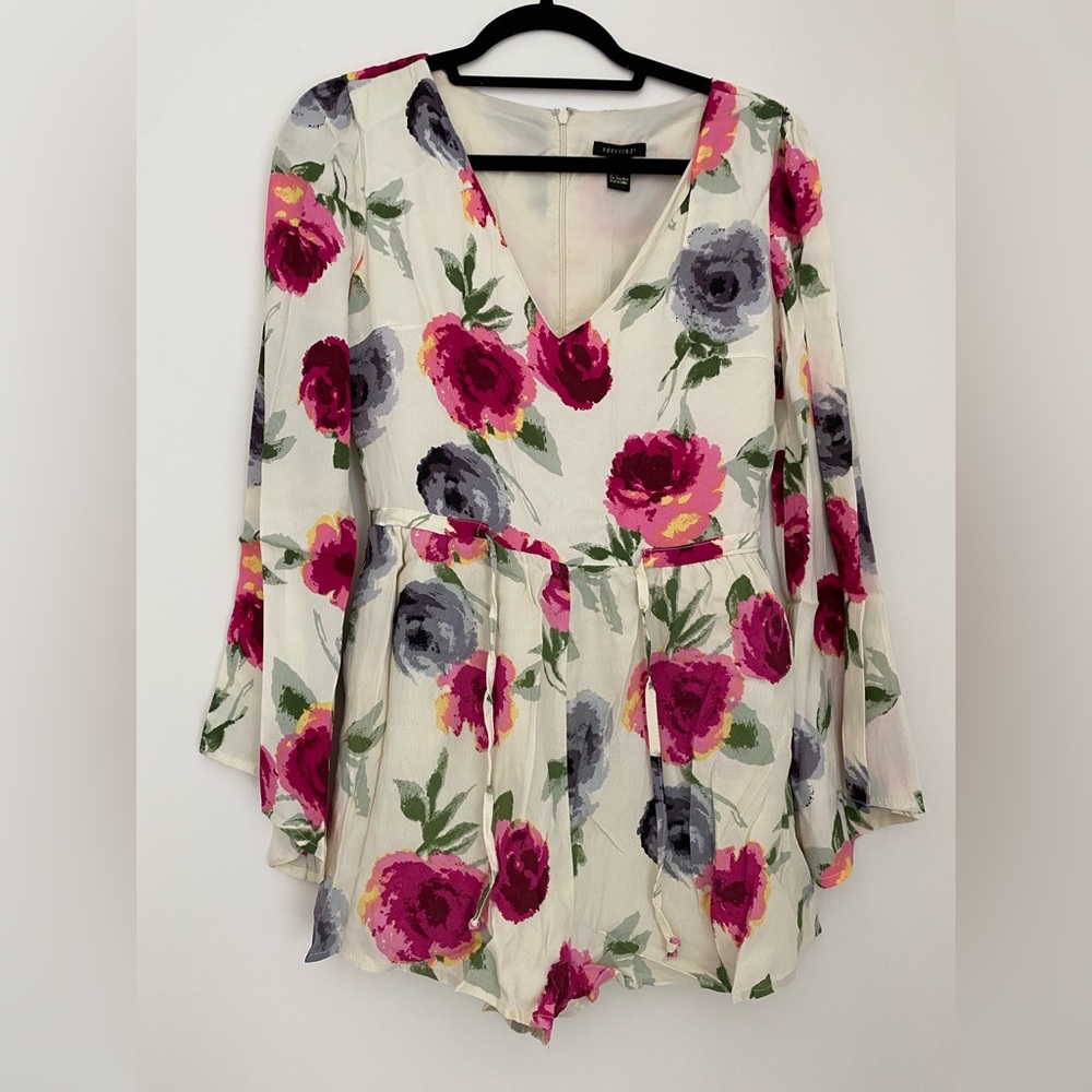 Forever 21 floral romper